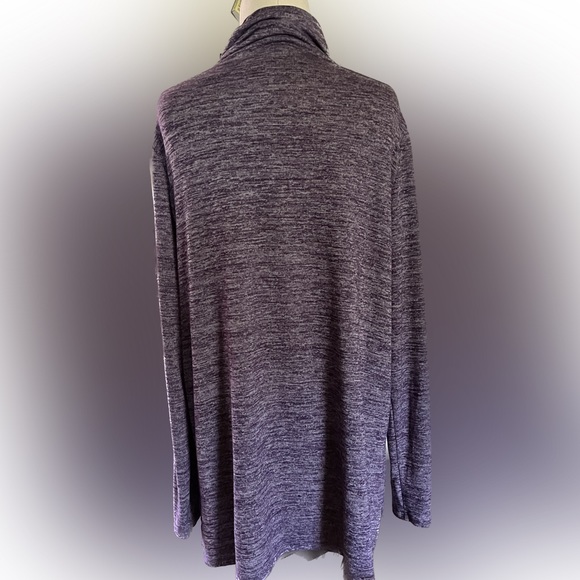 Lands’ End Purple Heather Turtleneck Size Large - Picture 5 of 6